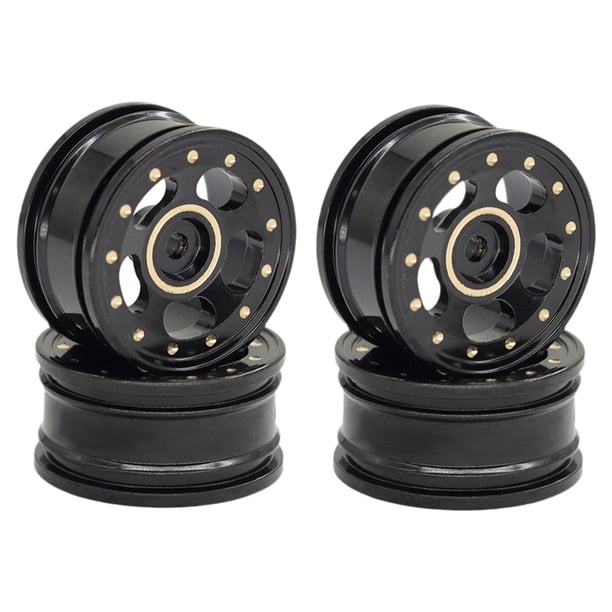 4 llantas de latón , ruedas modificadas para bricolaje, mantenimiento portátil, accesorios para coches RC Crawler, piezas para coches RC 1/30 Estilo A