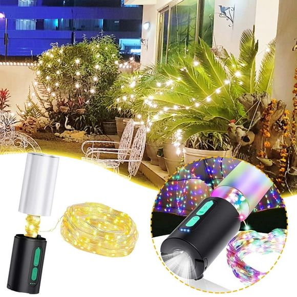 Outdoor Lighting Products,New Multi-Functional Outdoor Camping Light Portable Camping Stall Lighting Led String Lights Flashlight Charging Bank,Outdoor String Lights,Led String Lights
