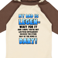 thumbnail image 4 of Inktastic Legendary Dad Boys or Girls Long Sleeve Baby Bodysuit, 4 of 5