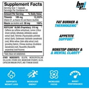 BPI Sports Roxylean Extreme Fat Burner and Weight Loss Supplement, 60 Count