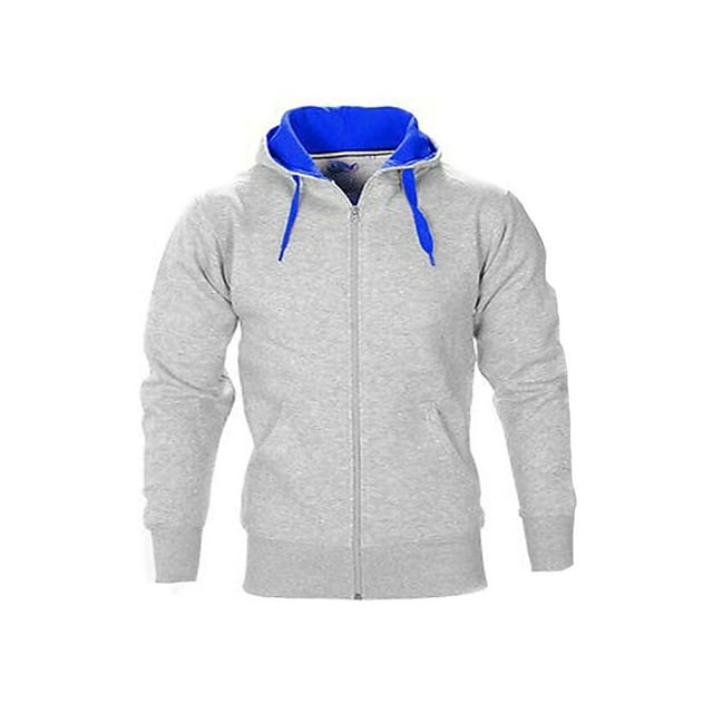 UKAP Ensemble de Survêtement à Manches Longues pour Hommes Sweat à Capuche Color Block Ensemble de Jogging de Gym Style-H TG
