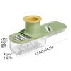 PEONAVET Grinder Cutting Multi Functional Household Stainless Steel Wireslicer Ginger And Garlic Hand Grinder Cutting Tool