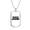 Military Chain (Gold), variant on To My Husband Trophy Husband White Dog Tag Necklace Stainless Steel 24" Chain Silver Tone or Gold Tone