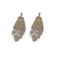 thumbnail image 1 of Sincero 1 Paire Aiguilles Dargent Plaqu De Feuilles De Diamant Boucles Doreilles Design Sens Individualit Boucles Doreilles Boucles Doreilles Mode Tempram, 1 of 5