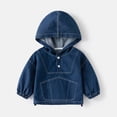 thumbnail image 4 of MXIEZI 2-10 Years Boys Hooded Denim Jacket for Baby Long Sleeve Casual Boys Cowboy Outerwear Kids Toddler Jean Jacket Coat, 4 of 9