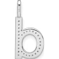 thumbnail image 4 of 14K White Gold Diamond Lower Case Letter D Initial Pendant (Width 9.06) (Length 18.69) - Jbsp, 4 of 5