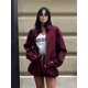 thumbnail image 1 of Chaqueta básica con bolsillo y cremallera para mujer, abrigo informal de manga larga con solapa para ir al trabajo, ropa de calle para otoño, 2024, 1 of 5