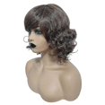 thumbnail image 5 of Fashion Women Synthetic Short Fluffy Brown Hair Wig Natural Wavy Curly Wigs, 5 of 5