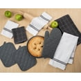 thumbnail image 5 of Mainstays 8-Piece Cotton Kitchen Towel, Dishcloth, Oven Mitt, and Pot Holder Set, Gray, 5 of 5