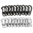 thumbnail image 3 of 20Pcs Clip Mosquetón Aleación Sunnimix 26mm Negro Plata, 3 of 8