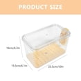 thumbnail image 2 of LEEYNEER Bread Bin Sealed Box Fresh Keep Bread Box Bread Box with Lid 25.5x16cm Yellow, 2 of 8