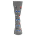 thumbnail image 2 of MeMoi Men's Fun Foosball Bamboo Blend Novelty Crew Sock - Mens - Male, 10-13, Blue, 2 of 6