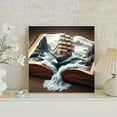 thumbnail image 5 of BYGFHLYW 5D Full Drill Diamond Painting Kit, Sailboat Book Diamond Art, 11.8x11.8 Inch DIY Diamond Painting for Home Wall Decor Gifts, 5 of 8