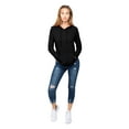 thumbnail image 4 of Women's Long Sleeve Sweatshirt French Terry Pullover Hoodie, 4 of 4