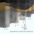 thumbnail image 6 of Gray and Gold Marble Golden Lines Pattern Shower Curtain 84"x72" ,Bathroom Decorative Shower Curtains Set with 12 Hooks,Modern Waterproof Washable Shower Curtain, 6 of 6