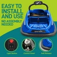thumbnail image 4 of Serenelife 360 Degree Bumper Car with Adjustable Belt & Controls, Blue, 4 of 9