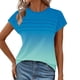 thumbnail image 4 of mfyjkho Tops Para Salir Para Mujer, Camiseta Informal Plisada De Manga Corta Y Cuello Redondo Para Mujer Tops Para Salir M, 4 of 8