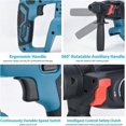 thumbnail image 4 of 18V Cordless Hammer Drill, 4500 RPM, Universal Hammer, Brushless Motor, Compatible with Makita 18V, Battery and Drill Not Included, 4 of 5
