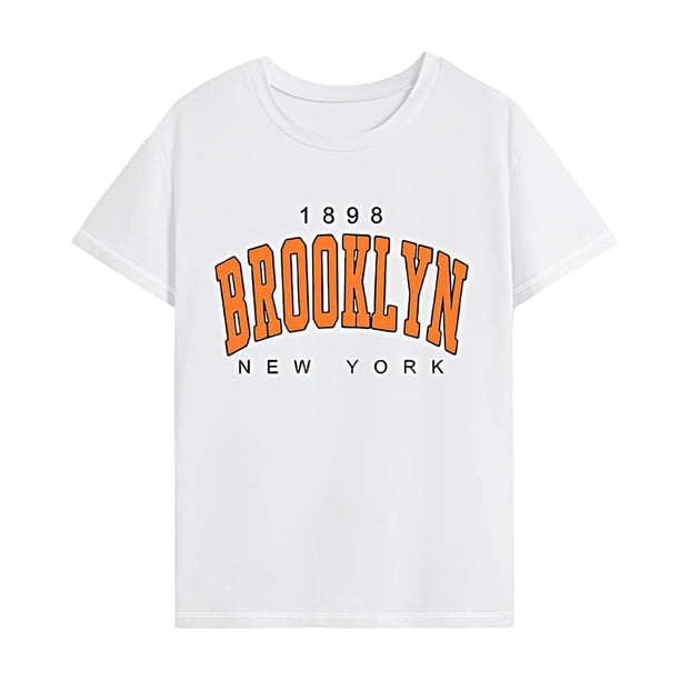 Camiseta de recuerdo de verano para mujer, camisetas de verano para viajes, uso diario, compras, L