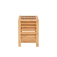 thumbnail image 3 of Linon Bracken Sturdy Solid Bamboo Slatted Hamper with Wide Top in Natural Brown, 3 of 14