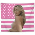 thumbnail image 6 of Madelyn Star Cline Tapestry Pink American Flag Wall Hanging College Dorm Decor Room Poster For Bedroom Living Room Gifts, 6 of 22