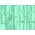 thumbnail image 1 of Ahgly Company Machine Washable Indoor Rectangle Solid Turquoise Blue Modern Area Rugs, 5' x 8', 1 of 4