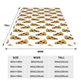 thumbnail image 3 of Salouo Pizza Print Bed Blankets,Flannel Blanket Comfortable Air Conditioning Blanket Lightweight Blanket for Sofa Bed Travel & Couch -50"x40", 3 of 8