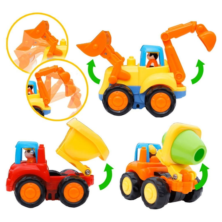4pcs/set Press And Go Cars Toy Play Friction Powered Vehicles Car Airplane  Boat Train Shape Car Gifts For Baby Kids