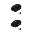 thumbnail image 4 of Ratón inalámbrico sweethay de 1600DPI para ordenador color negro mate 2piezas, 4 of 5