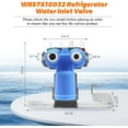 thumbnail image 5 of Valve d'Entrée d'Eau de Réfrigérateur WR57X10032 WR57X33326 Double Électrovanne Compatible avec GE, 5 of 5