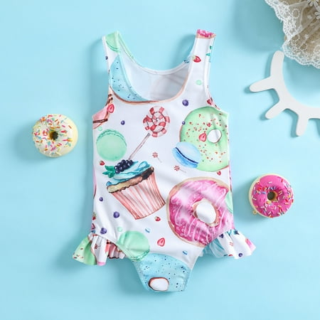 

NIUREDLTD Kids Toddler Baby Girls Spring Summer Floral Cotton Sleeveless Bodysuit Romper Holiday Beach Swimwear Clothes