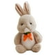 thumbnail image 3 of Animales de peluche, almohadas para acurrucarse, recuerdos de fiesta de Pascua, conejo de peluche suave decorativo Beige, 3 of 9