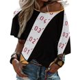 thumbnail image 3 of The Engineer Ruffle Short Sleeve T Shirts Summer V Neck Tops Fashion Casual Tee Shirt Engineer Thinking Brain Ruler Long Sleeve, 3 of 4