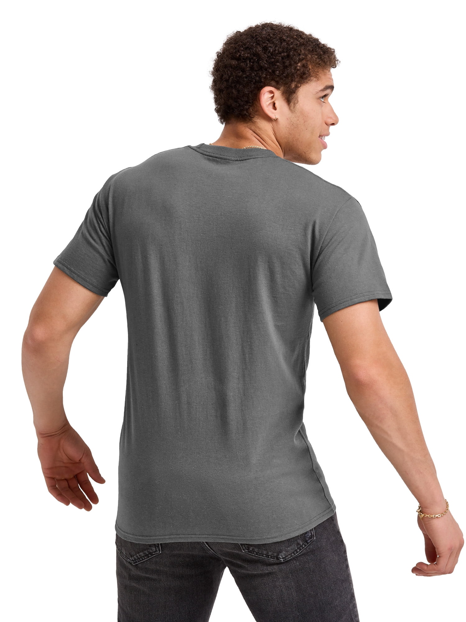 Hanes Men's Pocket T-Shirt Cotton Short Sleeve Tee Crewneck Classic Fit Essentials, Sizes S-3XL