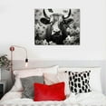 thumbnail image 4 of Nawypu  Highland Cow Wall Art Canvas Black and White Cow Prints Farmhouse Wall Decor Longhorn Cattle Picture Stretched and Framed Ready to Hang, 4 of 4