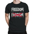 thumbnail image 2 of Freedom Over Fascism Graffiti Men's T-shirt, 2 of 3