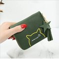 thumbnail image 1 of Small Clutch Wallets for Women Cute Coin Purses Card Holder Invoice Pocket PU Leather Female Lady Bag (Color : Green), 1 of 6