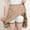 Khaki, variant on Women's Basic A-Line Skirt Summer Shorts Skirt School Pleated Casual Mini Skater Plus Size Flared Skirt Khaki 4XL