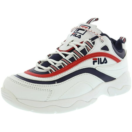 Fila Men's Ray White / Navy Red Ankle-High Fashion Sneaker -