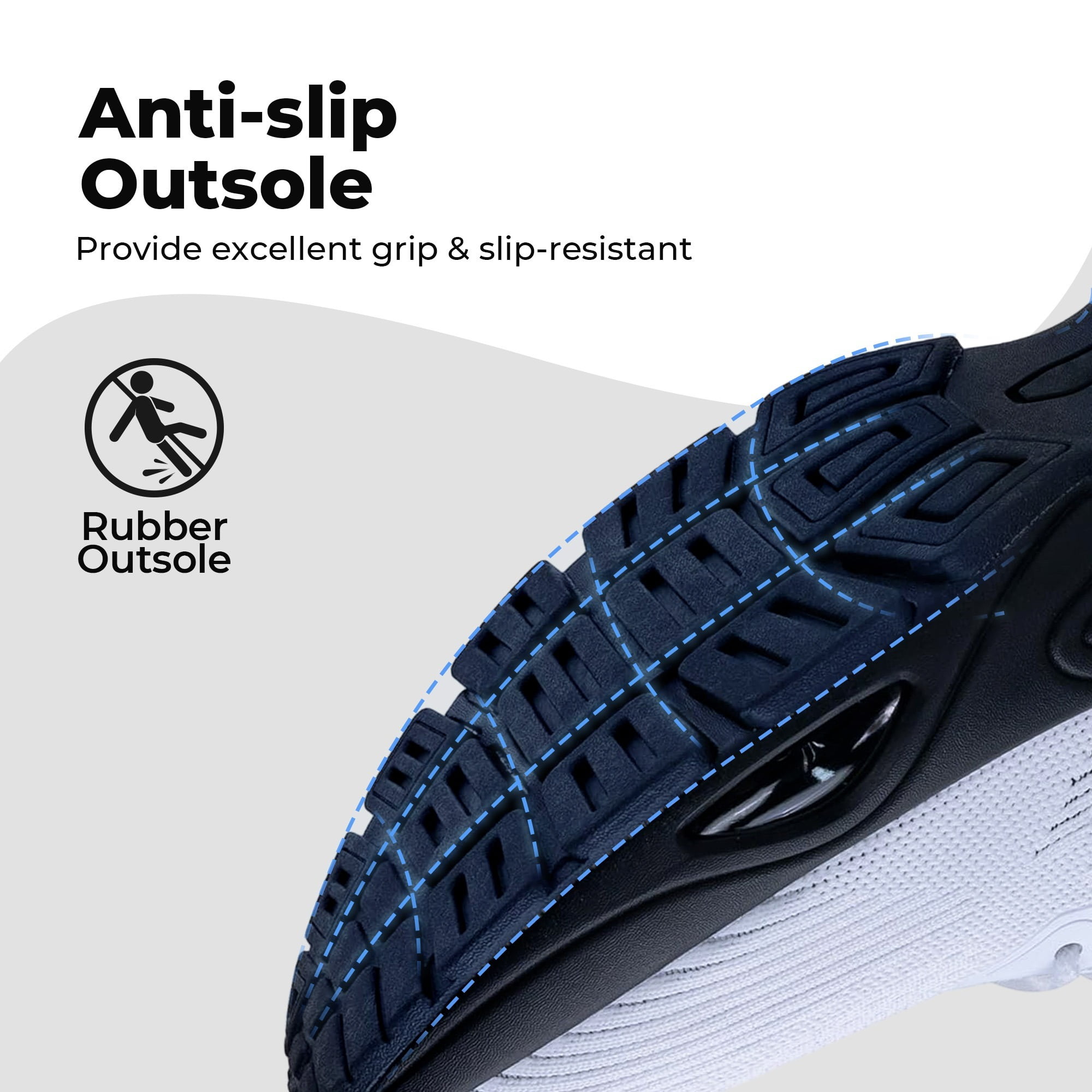 AOV GREEN LEAF Mens Running Shoes Tennis Athletic Sneakers Gym Comfortable Walking Sport Non Slip Workout Cross Training Shoe Size 7-13