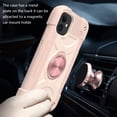 thumbnail image 6 of iPhone XR Case with 360° Rotating Metal Ring Kickstand Holder [Work with Magnetic Car Mount], Allytech Heavy Duty PC & Silicone Anti-Scratch Impact Resistant Case for iPhone xr, Rosegold, 6 of 6