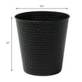 thumbnail image 7 of happimess Axel Modern Minimalist Hammered Steel 2-Gallon Wastebasket, Matte Black, HPM1110A, 7 of 7