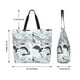 thumbnail image 5 of Balery Sea Animal Bolsa Tote Estilo Estético con Cremalleras, Bolsa de Hombro, Bolsa de Compras Grande y Plegable, 5 of 8