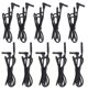 thumbnail image 1 of 10 juegos de cables de prueba de multímetro línea de prueba de multímetro de 4 mm cables macho a macho conector adaptador de enchufe tipo banana J70018 1000V 19A ANGGREK Otros, 1 of 8