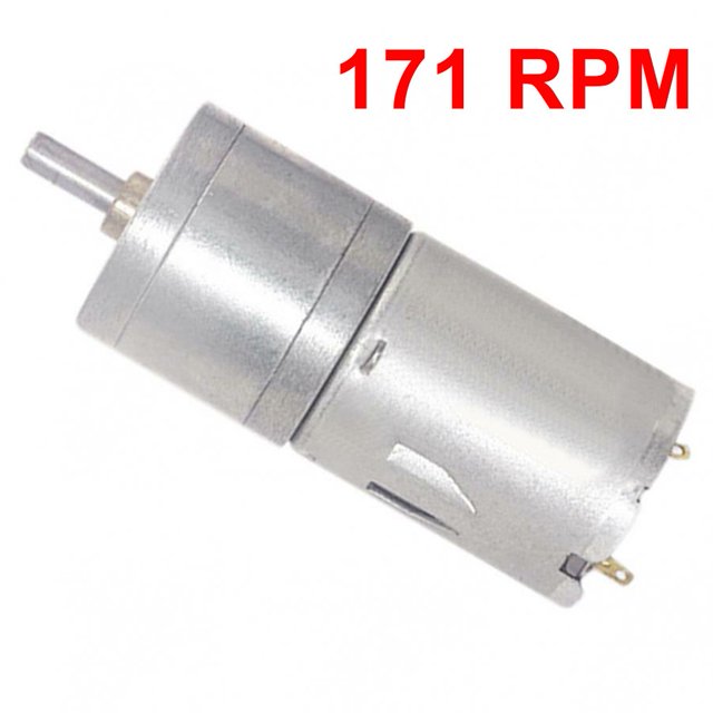 JGA25-370 Geared Motor DC Motor 6V 12V 24V Electric Gear Motor High Torque 5/10/15/30/60/100/150/200/300/400/500/1000/1200 Rpm 171 RPM