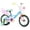 Blue, variant on RULLY 14 inch Girls Bike for Ages 3-5, Kids Bicycle with Training Wheels, Doll Seat & Coaster Brake, Rainbow Macaron Bike