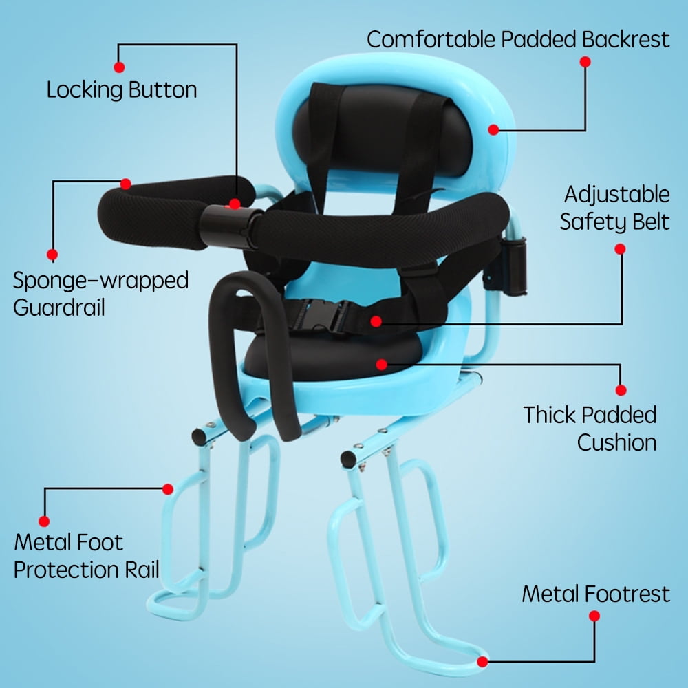 MIXFEER Child Bike Seat Rear Mounted Seat Carrier for and Toddlers 6M