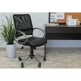 thumbnail image 4 of Boss Office Products Mesh Task Office Chair with Pewter Finish and Casters, Black, 4 of 10