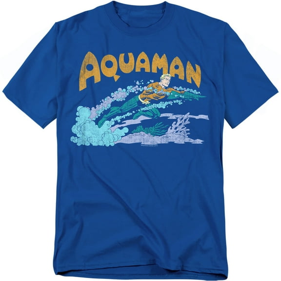 DC Comics T-Shirt Aqua Swim Unisex Graphic Tee For Men & Women