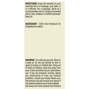Nature's Truth Patchouli Essential Oil | 15 mL | 100% Pure | Natural & Undiluted | GC/MS Tested | Great for Diffusers